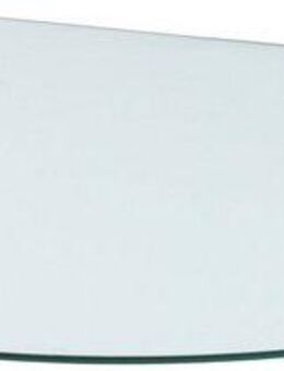 Bodenschutzplatte Heathus Halbrund 81/6 Glas, Glas-Halbrundbogen, BxT: 85 x 110 cm, transparent, für Kaminöfen