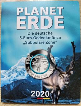 5 x 5 Euro BRD 2020 Klimazonen "Subpolare Zone" A-J,Stg,Neu,OVP im Folder - Büren