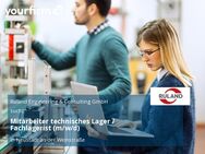 Mitarbeiter technisches Lager / Fachlagerist (m/w/d) - Neustadt (Weinstraße)