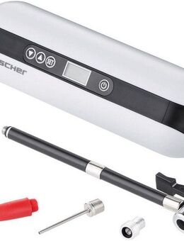 FISCHER Fahrrad Akku-Luftpumpe Akku-Kompressor inkl. Powerbank