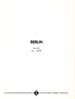 Briefmarkensammlung S2 Berlin 1948 - 1990 - Krefeld