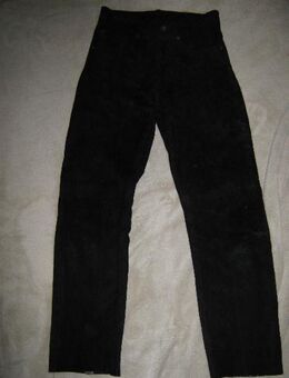 DESIGNER * Echt Leder * Five- Poket * High Waist * Hose "DOOR" Gr. 38/ S * schwarz * Gothic * - Riedlingen