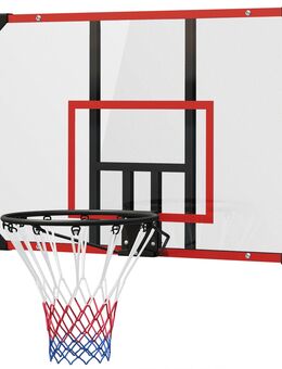 Basketballkorb Wandmontage Outdoor Stahl Rot - Ebikon