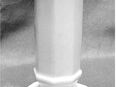 Kerzenständer aus Leicht-Keramik - weiß - ca. 17,5 cm Länge in 64521