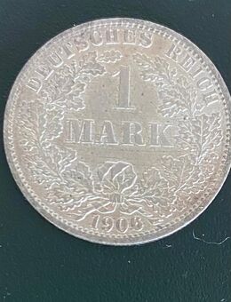 Alte Münze von 1906. 1 Deutsche Mark - Regensburg