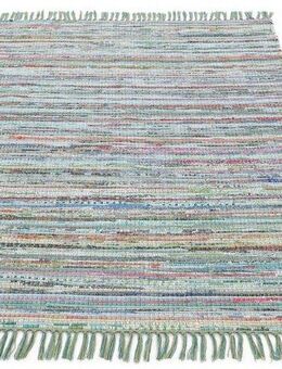 carpetfine Teppich Kelim Chindi, Wendeteppich, rechteckig, Höhe: 6 mm, handgewebt, Fleckerlteppich mit Fransen, auch vielen in Läufergrößen