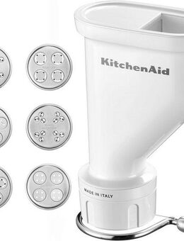 KitchenAid Nudelvorsatz 5KSMPEXTA, Zubehör für KitchenAid-Küchenmaschine Mini 3,3 Liter 5KSM3311X - Classic 4,3 Liter 5K45SS - Ultra Power 4,3 Liter KSM90. Artisan 4,8 Liter: KSM125, KSM150, 5KSM156, 5KSM175PS, 5KSM185PS. Artisan 6,9 Liter 5KSM7580X-...