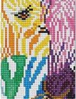 Diamond Dotz Kreativset Diamond Painting Regenbogen Zebras