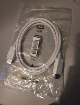 Displayport Kabel weiß Originalverpackt unbenutzt weiß oder schwarz - Berlin
