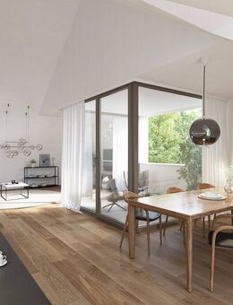 Lichtdurchflutete 3-Zimmer-Wohnung Typ 1 im DG mit Südausrichtung, geschützter Loggia und 2 Balkonen - Ismaning