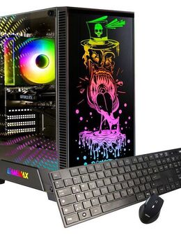 GAMEMAX Rockstar 7771 Gaming-PC (AMD Ryzen 5 5500, RTX 5050, 32 GB RAM, 1000 GB SSD, Luftkühlung, Windows 11)