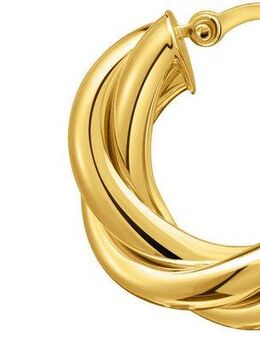 THOMAS SABO Paar Creolen Schmuck Silber 925 Ohrringe gedrehtes Design, CR742-001, CR742-413