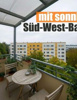Renovierte 3-Zimmer-Wohnung im Dachgeschoss mit sonnigem Süd-West-Balkon! - Chemnitz