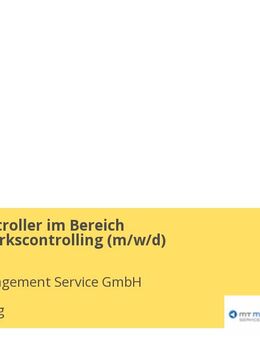 Senior Controller im Bereich Zentral-Werkscontrolling (m/w/d) - Augsburg