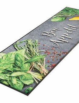 wash+dry by Kleen-Tex Küchenläufer Bon Appetit, rechteckig, Höhe: 7 mm, Motiv Kräuter, rutschhemmend, waschbar, Küche