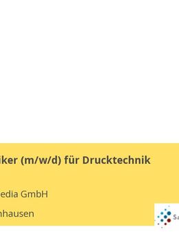 Mechatroniker (m/w/d) für Drucktechnik - Bad Oeynhausen