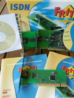3x AVM FRITZ! CARD PCI ISDN CONTROLLER WINDOWS mit CD und Anleitu - Radolfzell (Bodensee) Zentrum