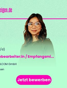 Sachbearbeiter:in / Empfangsmitarbeiter:in (m/w/d) in Teilzeit - Essen