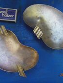 2 x Messing Vintage Kidney Aschenbecher in 80335