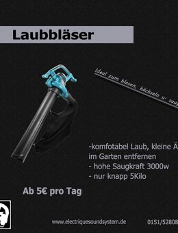 [VERMIETUNG] Laubbläser Häcksler Bläser - Magdeburg
