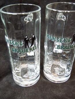 Hansens Brauerei Flensburg Schiffbrücke Glas Bierseidel 0,3 l Rastal 2 Bierkrüge zus. 4,- - Flensburg