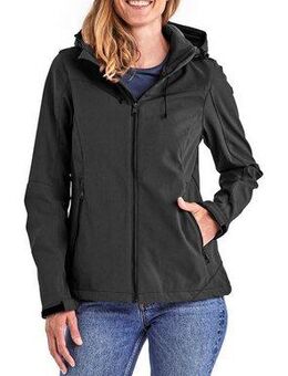 Killtec Softshelljacke Damen Softshelljacke Wasserabweisende, winddichte Softshelljacke mit abnehmbarer Kapuze
