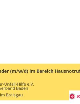 Mitarbeitender (m/w/d) im Bereich Hausnotruf - Freiburg (Breisgau)