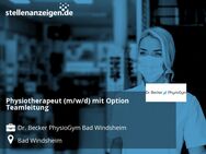 Physiotherapeut (m/w/d) mit Option Teamleitung - Bad Windsheim