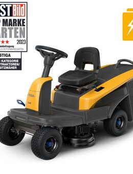 STIGA GARDEN Akku-Rasentraktor Swift 372e, 72 cm Schnittbreite, ePower Wechselakkusystem, inkl. je 2x 7,5Ah & 5Ah Akkus und Ladegerät