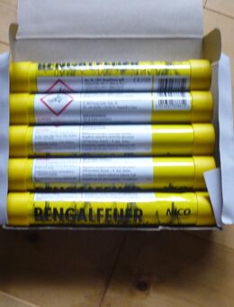 Bengalos/Fackeln modern Farbe gelb *NEU* /Silvester ist alles kein Problem !!! - Burghaun