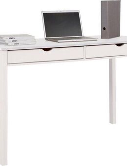 INOSIGN Schreibtisch Gava, aus massiven Kiefernholz, mit praktischen Griffmulden, Breite 140 cm