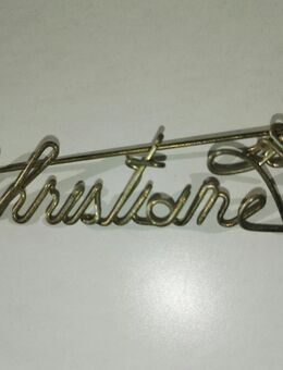 Christiane - Anstecknadel aus einem Silberdraht - Handwerkskunst aus den 70er - Hannover