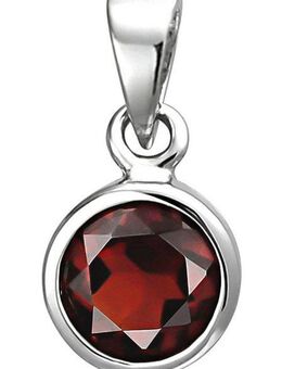 JOBO Kettenanhänger Anhänger mit Granat, 925 Silber