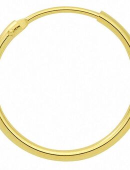 Adelia´s Paar Creolen Damen 585 Gold Ohrringe Creolen Ø 9 mm, Goldschmuck für Damen