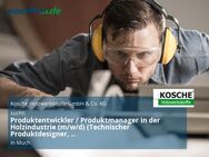 Produktentwickler / Produktmanager in der Holzindustrie (m/w/d) (Technischer Produktdesigner, Tischler-/Zimmerermeister o. ä.) - Much
