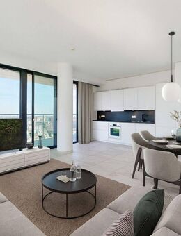 Modernes Vier-Zimmer-Apartment im 27. Stockwerk des Grand Towers - Frankfurt (Main)