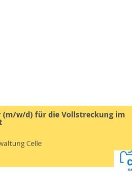 Mitarbeiter (d/m/w) für die Vollstreckung im Innendienst - Celle