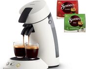 Philips Senseo Kaffeepadmaschine Original Plus CSA210/10, mit zwei Kaffee-Einstellungen, aus 28% rec. Plastik, inkl. Gratis-Zugabe (Wert 5 € UVP)