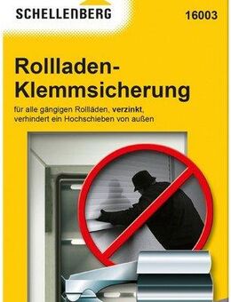 SCHELLENBERG Rollladensicherung Klemmsicherung für Rollladen System Mini und Maxi, einbruchshemmende Sicherung, 2 Stück