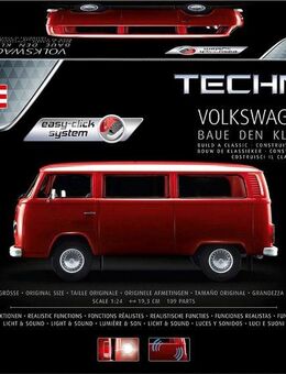 Revell® Modellbausatz Volkswagen VW T2 Bus (Bulli), Maßstab 1:24, mit Licht und Sound