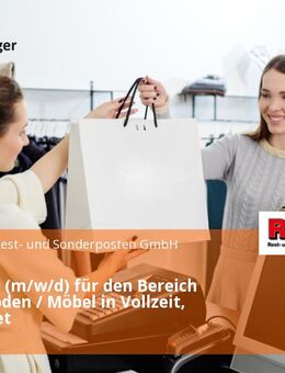 Verkäufer (m/w/d) für den Bereich Teppichboden / Möbel in Vollzeit, unbefristet - Weißenfels