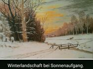 Winterlandschaft bei Sonnenaufgang. - Nürnberg