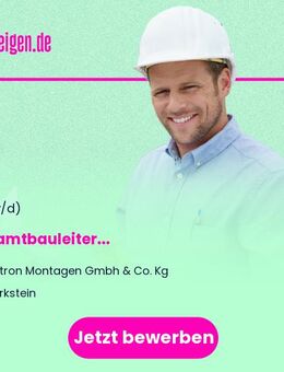 (Junior) Gesamtbauleiter (m/w/d) - Parkstein