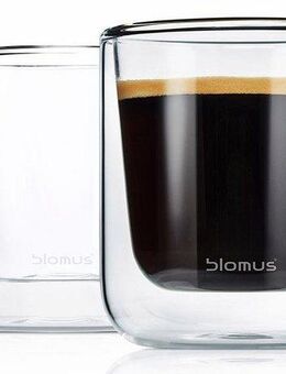 blomus Thermoglas NERO, Glas, Doppelwandig, Inhalt 200 ml, 2-teilig