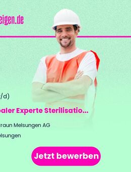 Globaler Experte (w/m/d) Sterilisation & Compliance - Melsungen