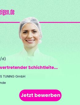 Stellvertretender Schichtleiter (m/w/d) für den Bereich Projektfertigung - Bad Salzuflen