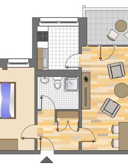 Demnächst frei! 2-Zimmer-Wohnung in Düsseldorf Hassels - Düsseldorf