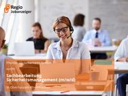 Sachbearbeitung Sicherheitsmanagement (m/w/d) - Oberhausen-Rheinhausen