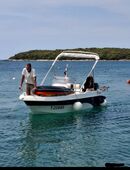 Konsolenboot mit neuem mercury 40/60ps motor in 82205