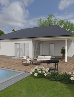 Große überdachte Terrasse, PV -Anlage und Grundstück - Bornhöved